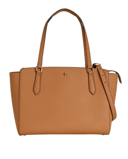 Small Emerson Top Zip Tote, Leather, Brown, MIV, S, 3*